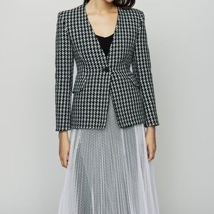 Maje “Vest Pied De Poul Jacquard” Blazer